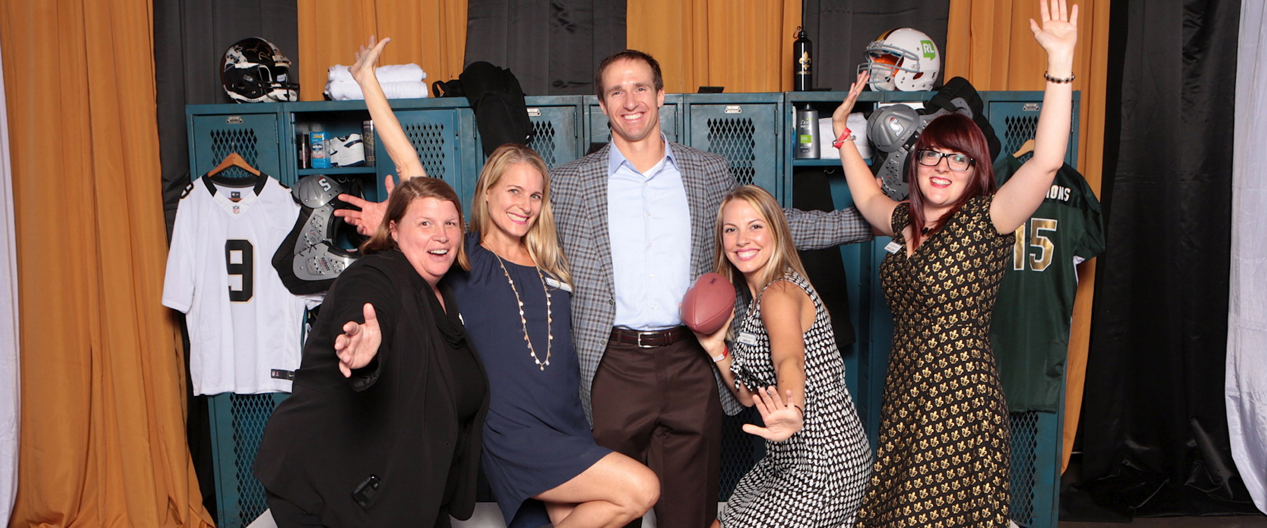 Saints Football Locker room with Drew Breeze